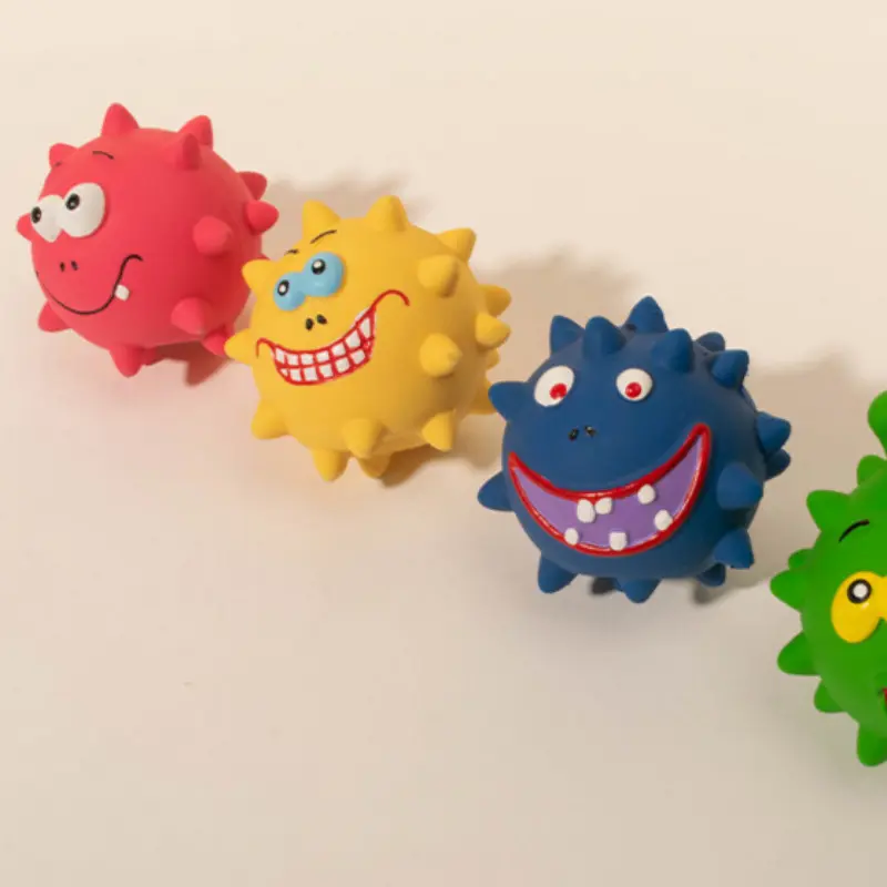 Cute Squeaky Pet Dog Interactive Chew Toy Puppy Bite Resistant Thorn Tooth Cleaning Toy Molar Chew Toys for Dogs Supplies
