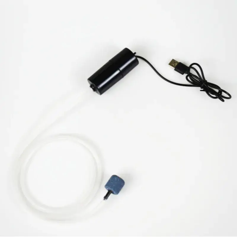 Aquarium Oxygen Air Pump USB Small Oxygenator for Fish Tank Silent Air Compressor Mini Aerator Portable Fish Tank Accessories
