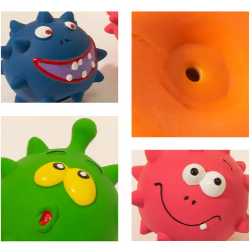Cute Squeaky Pet Dog Interactive Chew Toy Puppy Bite Resistant Thorn Tooth Cleaning Toy Molar Chew Toys for Dogs Supplies