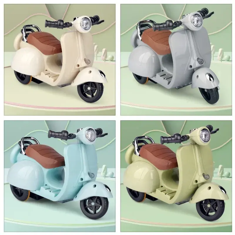 Hamster Motorcycle Toys For Guinea Pig Small Animal 360 Degree Rotating Light Electric Scooter Pets Supplies Stunt Moto Toys