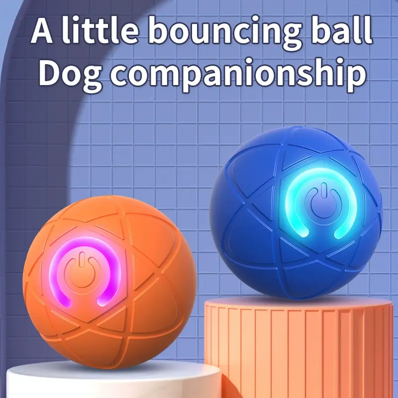 Electronic Interactive Pet Toy Ball Smart Dog Toy Moving Ball Automatic Moving Bouncing for Puppy Birthday Gift Cat Product