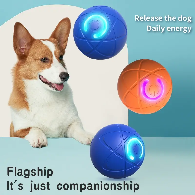 Electronic Interactive Pet Toy Ball Smart Dog Toy Moving Ball Automatic Moving Bouncing for Puppy Birthday Gift Cat Product