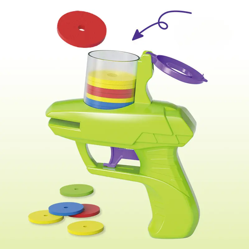Funny Cat Toys Creative Turnip Gun with 15pcs Reusable Foam Disc Pet Hunting Interactive Toy Dog Cat Pet Supplies