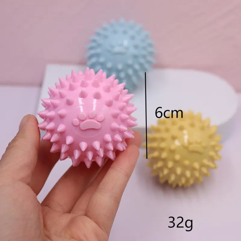 Dog Chewing Toy Interactive Rubber Ball for Small Large Dog Cat Pet Tooth Cleaning Indestructible Footprint Ball Pet Accessories
