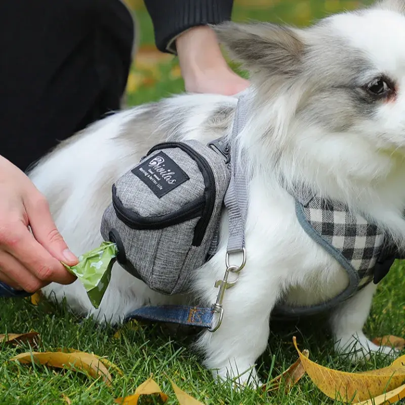 Portable Dog Training Treat Bag Outdoor Pet Dog Treat Pouch Puppy Snack Reward Waist Bag Dog Poop Bag Dispenser Pet Accessories