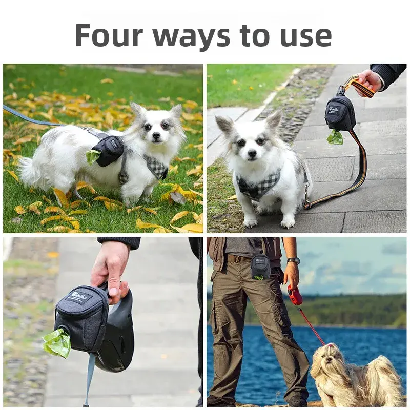 Portable Dog Training Treat Bag Outdoor Pet Dog Treat Pouch Puppy Snack Reward Waist Bag Dog Poop Bag Dispenser Pet Accessories