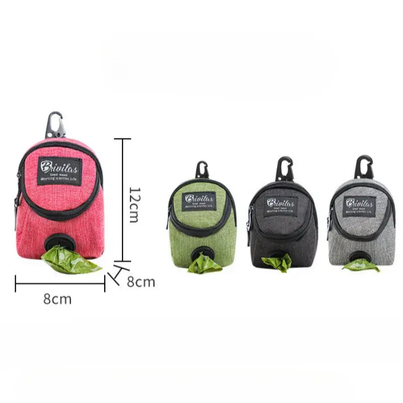 Portable Dog Training Treat Bag Outdoor Pet Dog Treat Pouch Puppy Snack Reward Waist Bag Dog Poop Bag Dispenser Pet Accessories