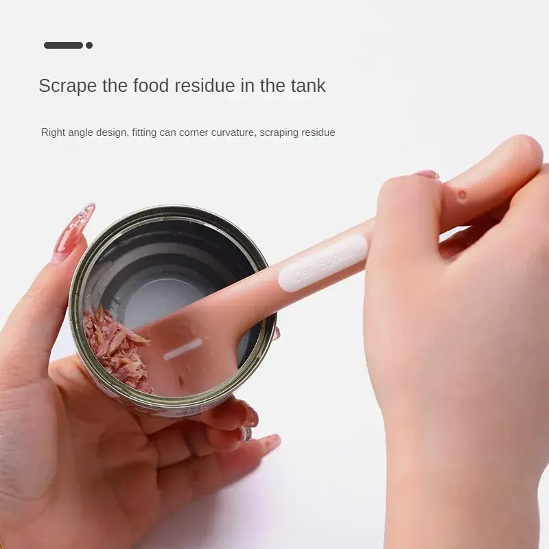 Pets Tableware Canned Spoons lids for Cats Dogs Wet Food Pet Feeding Stirring Spoons with Long Handles Accessories Feeder Shovel
