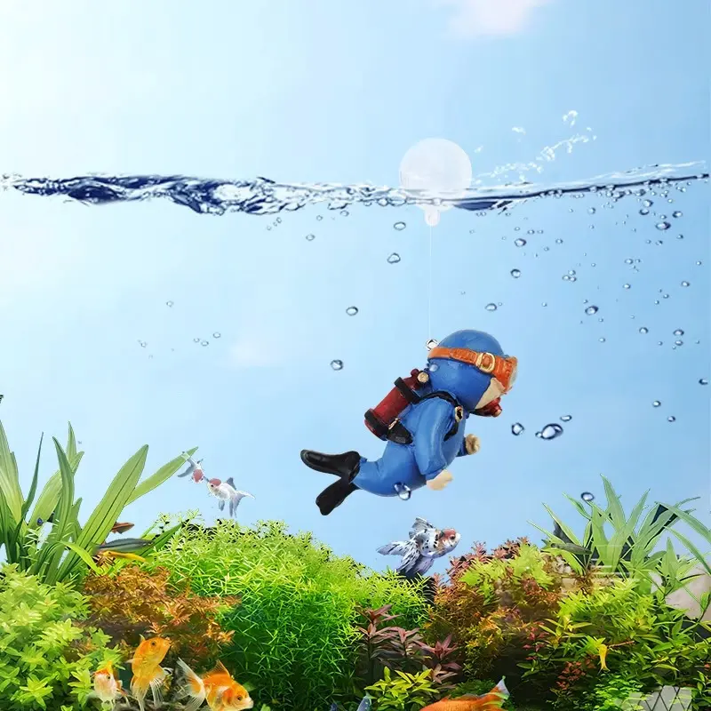 Fish Tank Decorations Aquarium Accessories Floating Diver Aquarium Ornaments Small Floating Ball Aquarium Accessories