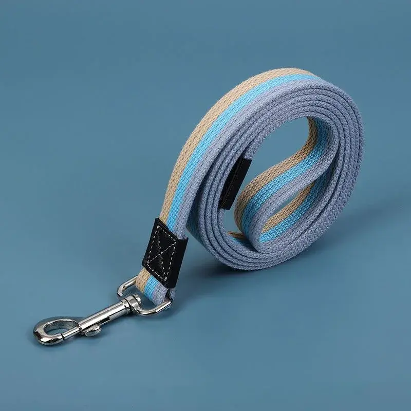 Pet Canvas Leash Extended and Thickened Leash Small Medium Dog Leash for Outdoor Walking Dog Harness and Leashes