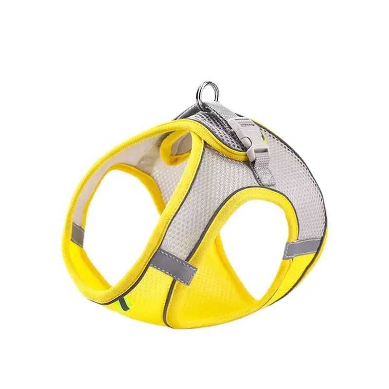 Dog Cat Harness Vest Chest Rope Set Reflective Breathable Adjustable Pet Harness for Small Medium Dogs Outdoor Walking