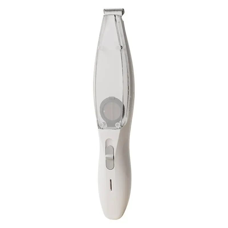 Clear Bin Cat Hair Trimmer Cordless Vacuum Pet Clipper With Suction Rechargeable USB Low Noise Electric Dog Groomer