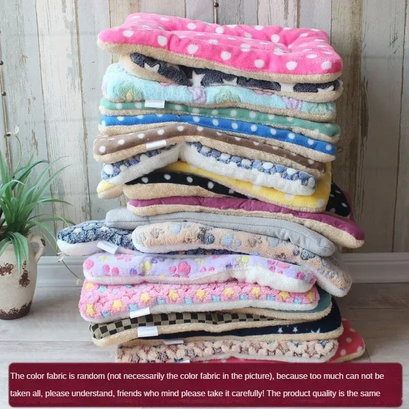 58x39cm Double-sided Pet Mat Mats Short Plush Pet Sleeping Bed for Cats Small Dogs Cute Pet Pad Blanket Warm Kitten Cushion