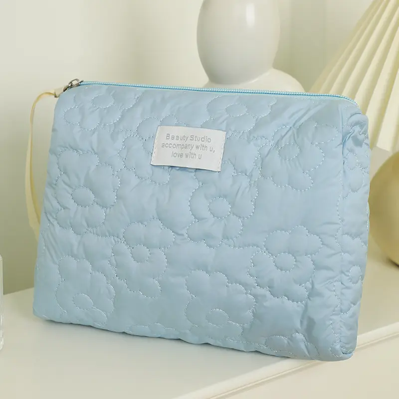 New Flower Pattern Women Makeup Bag Toiletries Cosmetic Organizer Zipper Bag Travel Wash Pouch Cosmetic Bag Make Up Bags