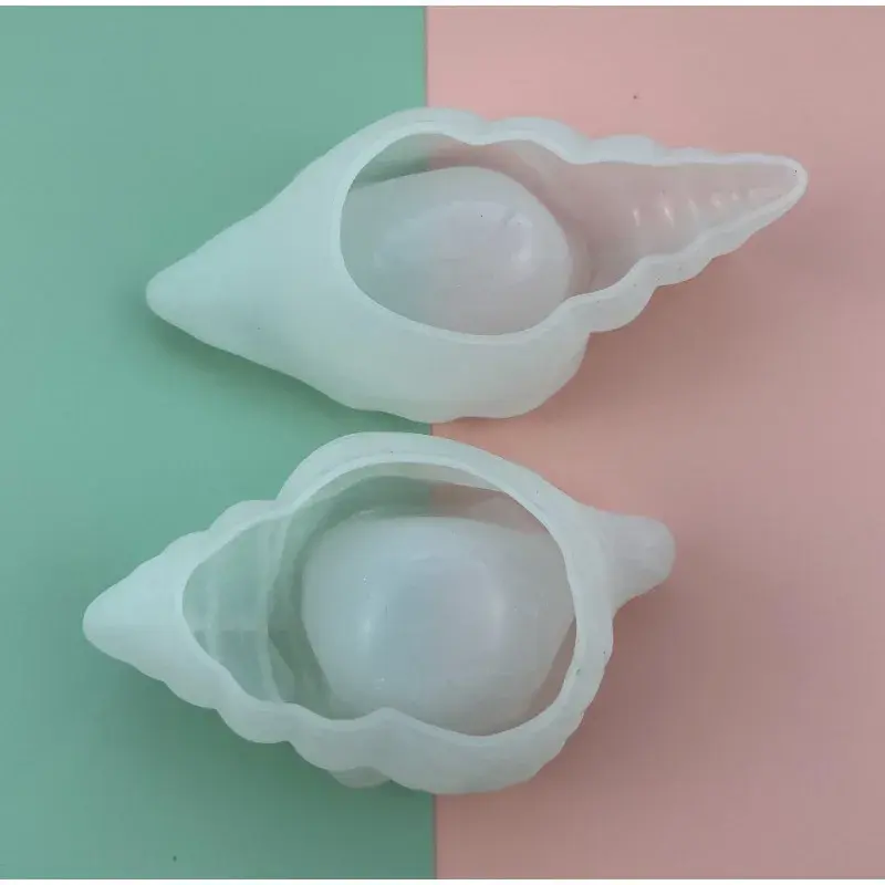 Conch Flowerpot Silicone Molds Concrete Gypsum Resin Mould DIY Sea Shell Secented Candle Jar Mold Storage Box Home Decor Craft