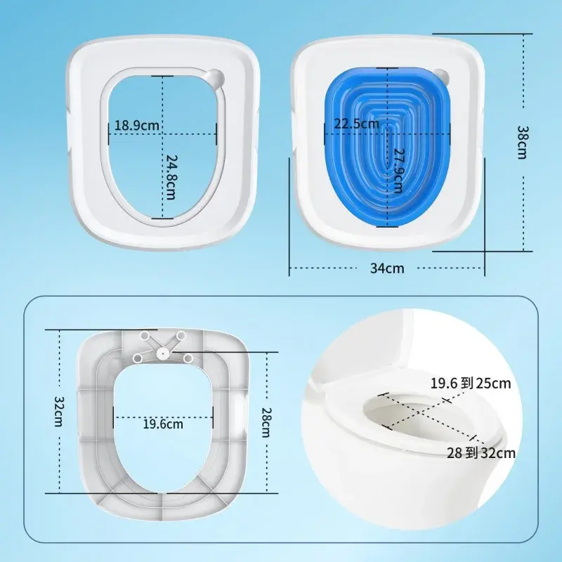 2023 Plastic Cat Toilet Training Kit Reusable Puppy Cat Litter Mat Cat Toilet Trainer Toilet Pets Cleaning Cats Training Product