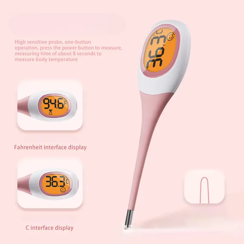 New LED Pet Dog Cat Oral Cavity Armpit ℉/℃ Thermometer Electronic Thermometer 8 Seconds Fast Measurement For Adults Children