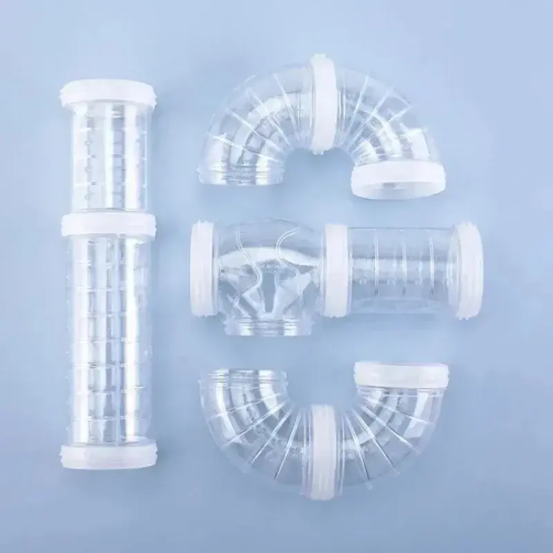 5.5cm Diam Hamster Toy Maze DIY Remodeled Cage External Tubes Tunnel Set Sports U Pipe Hamster Accessories Pipeline Supplies