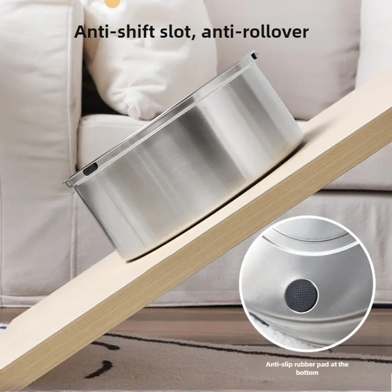 Big Capacity 304 Stainless Steel Dog Floating Bowl No Spill Anti-Splash Dog Cat Water Dispenser Non-Slip Pet Water Feeder Bowl