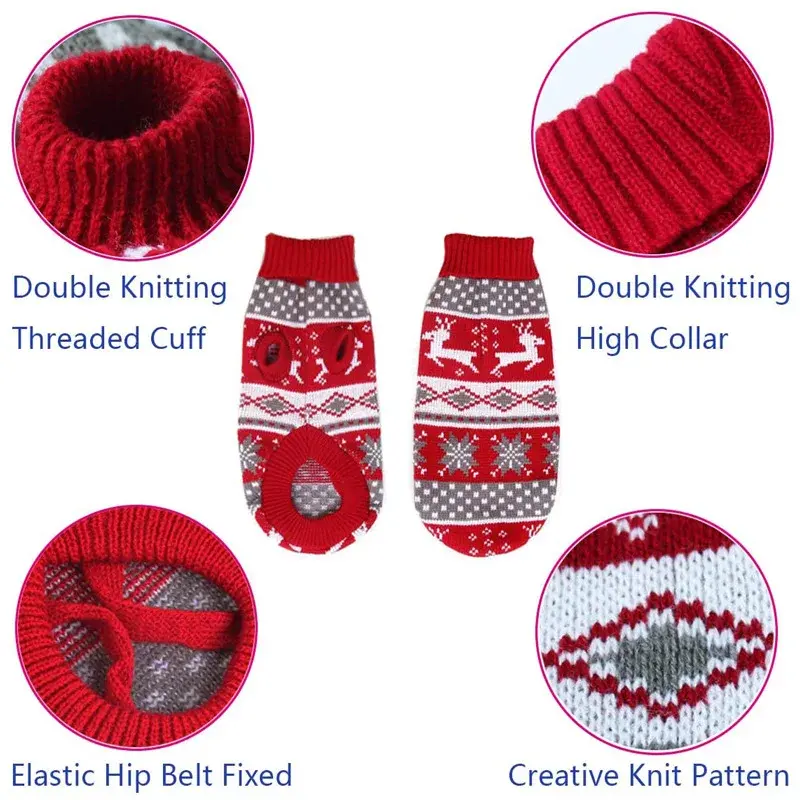 Warm Dog Clothes for Small Dog Coats Jacket Winter Clothes for Dogs Cats Clothing Chihuahua Cartoon Pet Sweater Costume Apparels