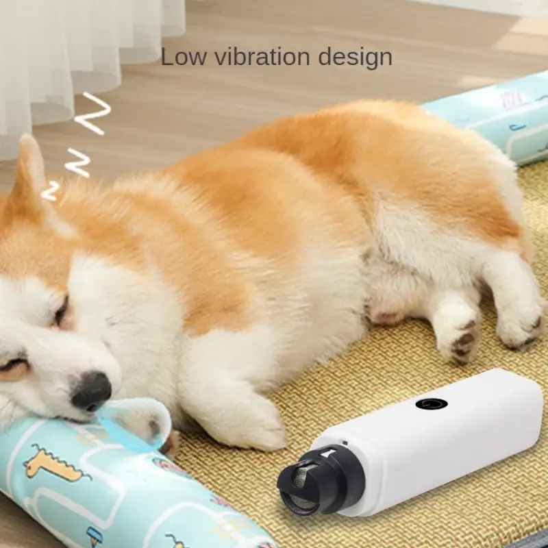 Electric Dog Nail Clippers for Dog Nail Grinders Rechargeable USB Charging LED Light Pet Quiet Cat Paws Nail Grooming Supplies