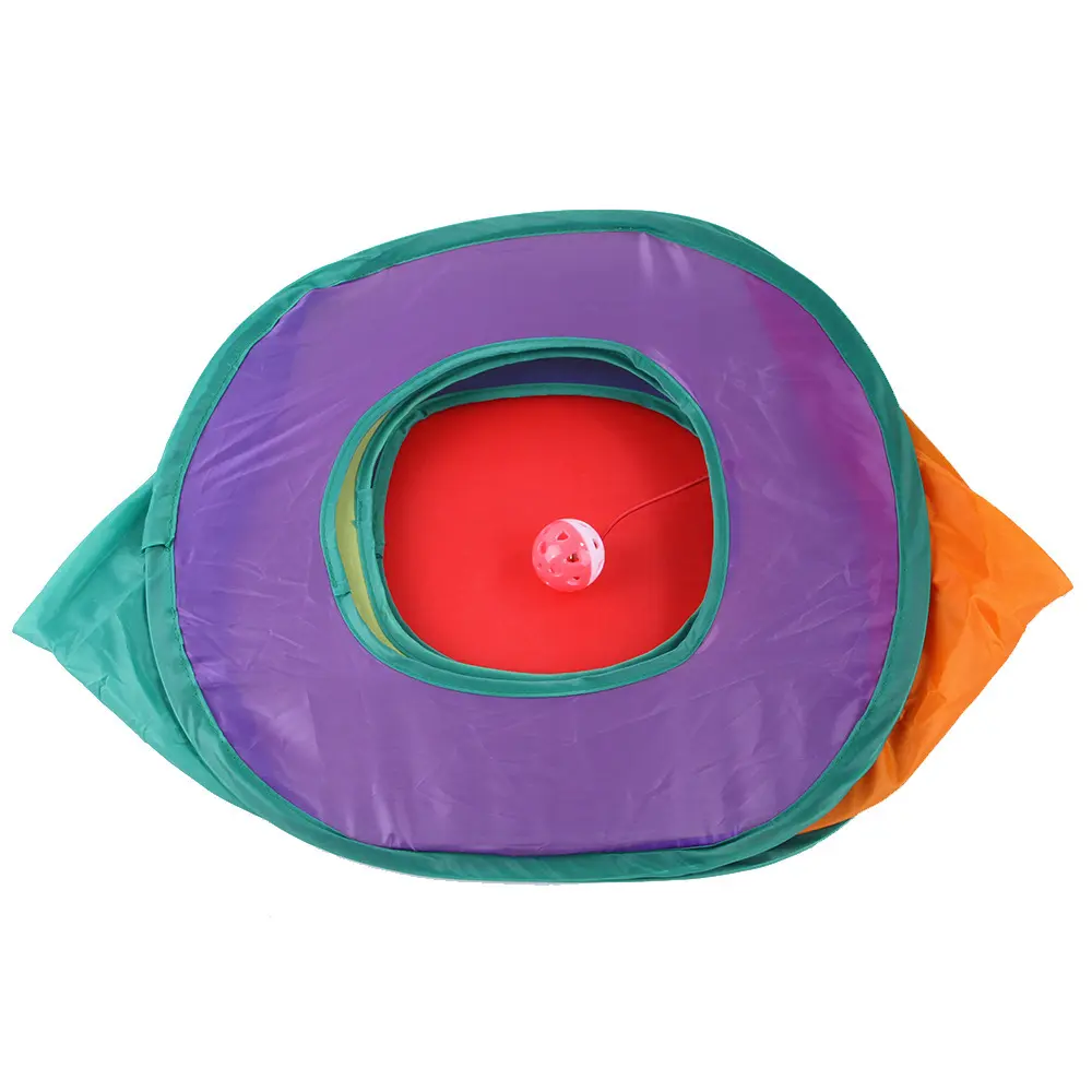 Fun Cat Tunnels Inside Foldable Cube Cat Tent Kitten Toy Tent House Interesting Pet Tunnel Toy Small Dog Playing Training