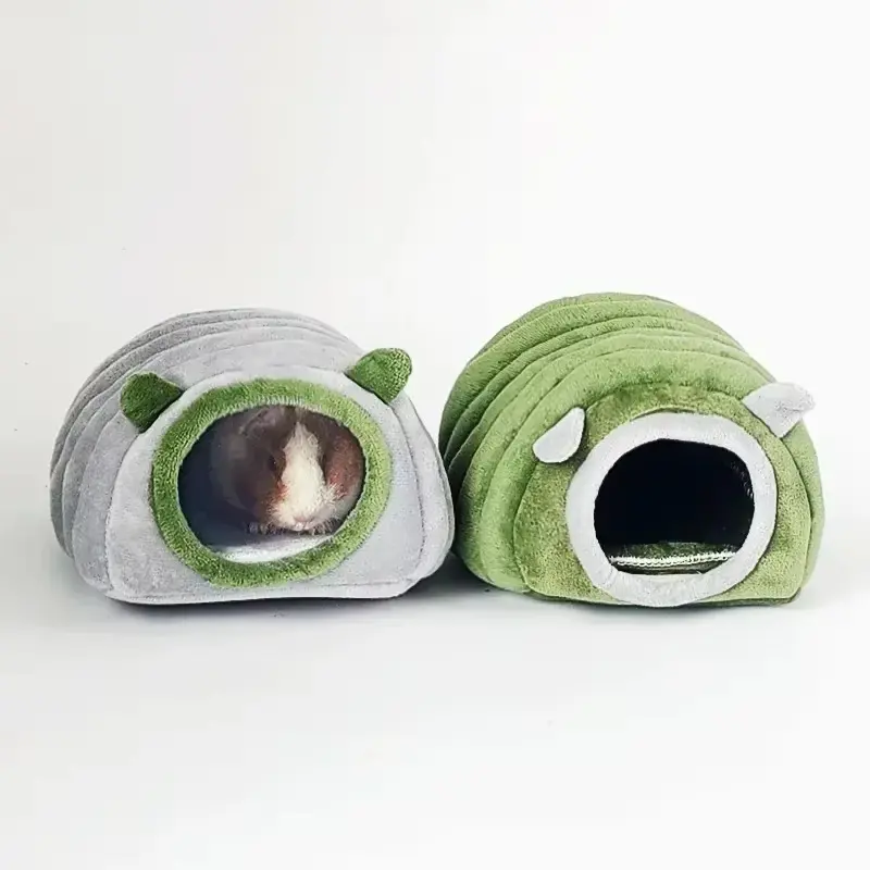 Small Animal Cage Hamster House Guinea Hamster Cotton House Winter Warm Pet Bed for Rodent/Guinea Pig/Rat/Hedgehog