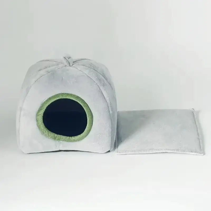 Small Animal Cage Hamster House Guinea Hamster Cotton House Winter Warm Pet Bed for Rodent/Guinea Pig/Rat/Hedgehog
