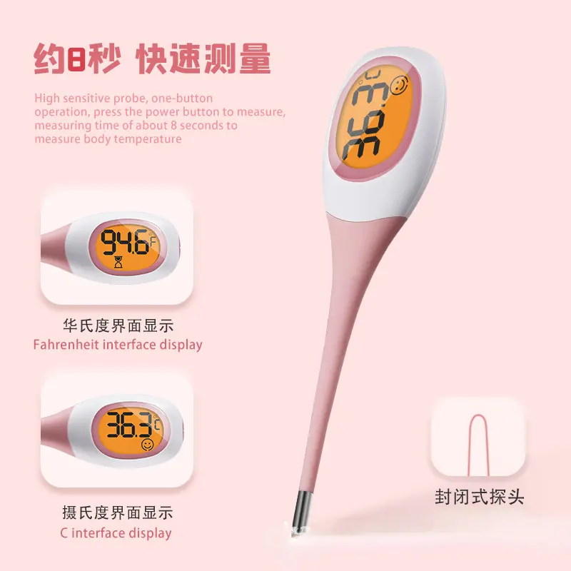 New Electronic Thermometer 8 Seconds Fast Measurement For Adults Children LED Pet Dog Cat Oral Cavity Armpit ℉/℃ Thermometer