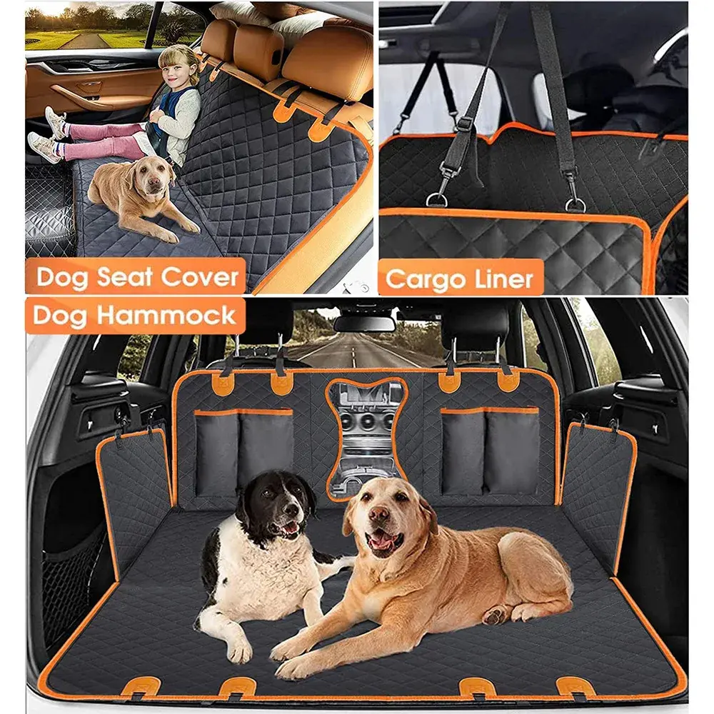 DC PET Dog Car Seat Cover Waterproof Pet Travel Dog Carrier Hammock Car Rear Back Seat Protector Mat Safety Carrier For Dogs