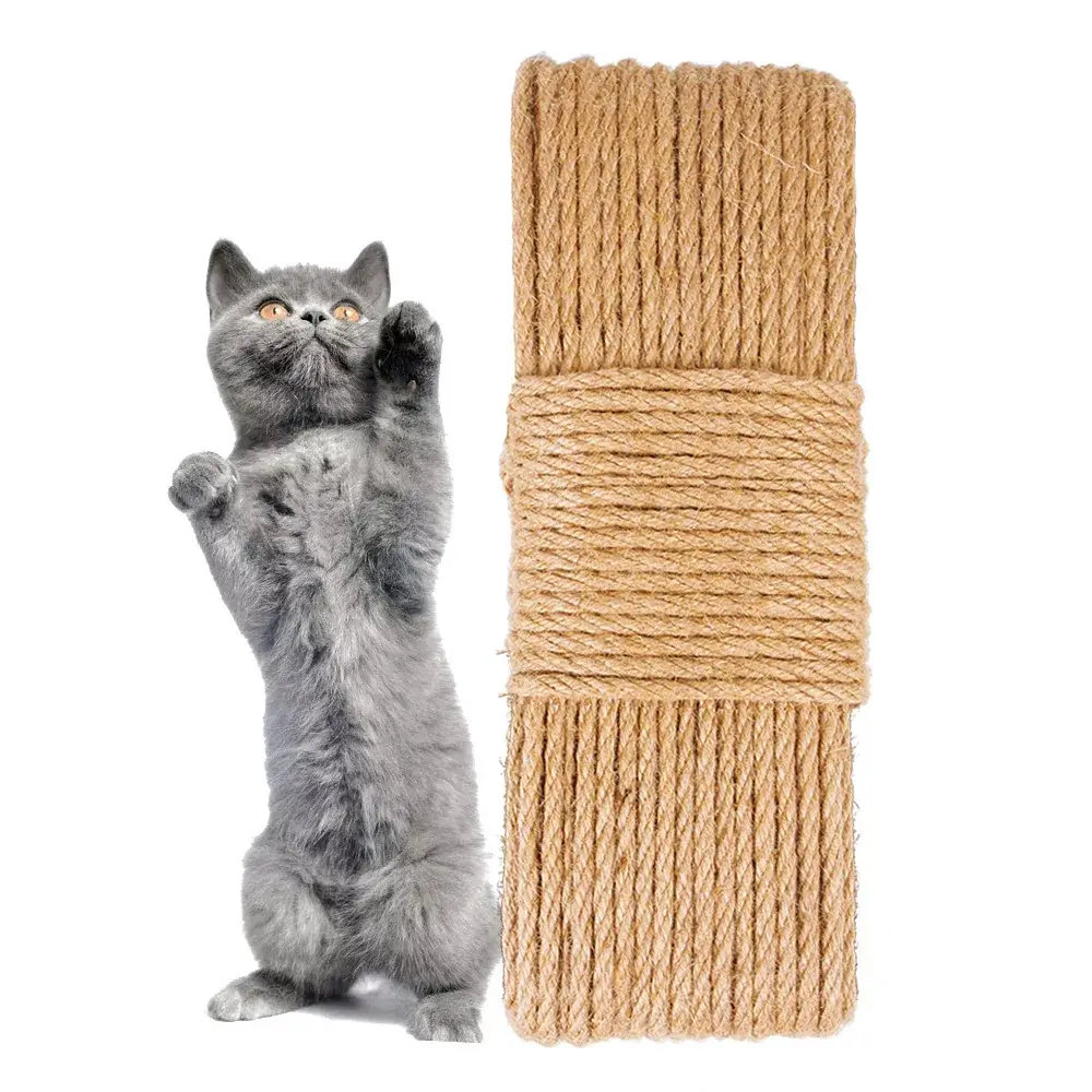 DIY Cat Scratcher Rope Twisted Jute Rope Replacement Cat Tree Scratching Toy Cat Climbing Frame Binding Rope