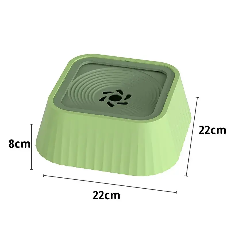 Dog Drinking Water Bowl Floating Non-Wetting Mouth Cat Bowl Without Spill Drinking Water Dispenser Plastic Anti-Over Dog Bowl