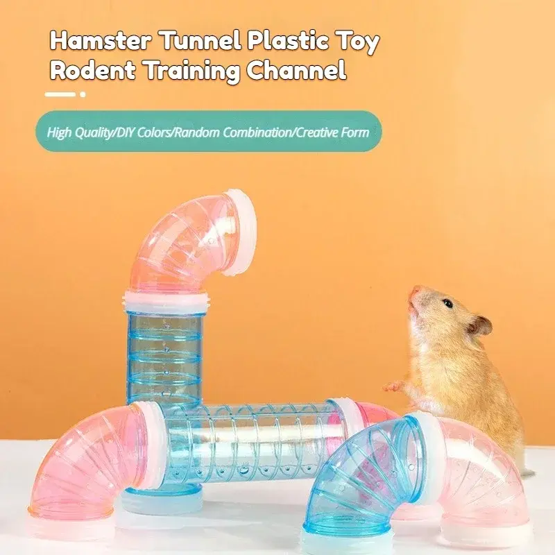 Hamster Toy Guinea Pig Tunnel Rodent Training Channel Durable DIY Splicing Maze Tube External Pipeline for Small Animal