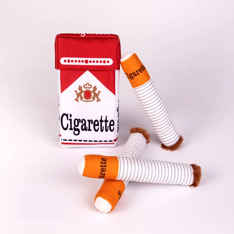Dog Toy Creative Cigarette Chewing and Grinding Toy with Squeaking Sound, Big Brother Smoking, Give Your Dog The "one"