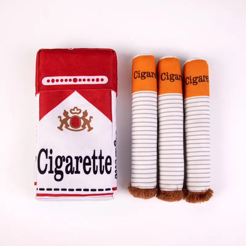 Dog Toy Creative Cigarette Chewing and Grinding Toy with Squeaking Sound, Big Brother Smoking, Give Your Dog The "one"