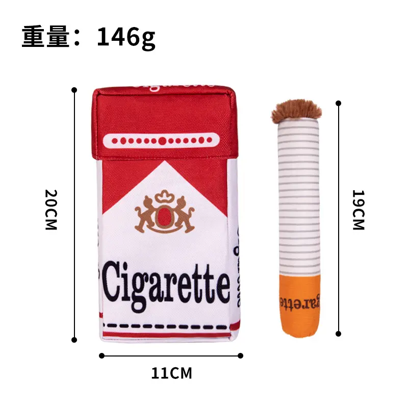 Dog Toy Creative Cigarette Chewing and Grinding Toy with Squeaking Sound, Big Brother Smoking, Give Your Dog The "one"