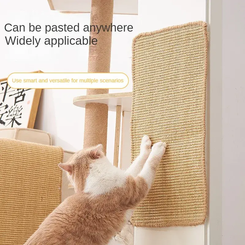 Cat Scratcher Sisal Hemp Scratching Board Wall Scratching Pad Furniture Protective Scratching Post for Cat Paw Training