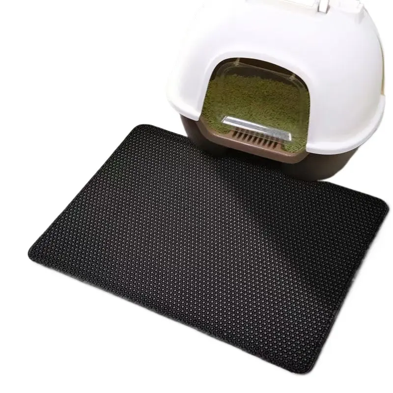Cat Litter Mat With Gift Double Layer Waterproof Pet Litter Box Mat Non-slip Sand Cat Pad Washable Bed Mat Clean Pad Products