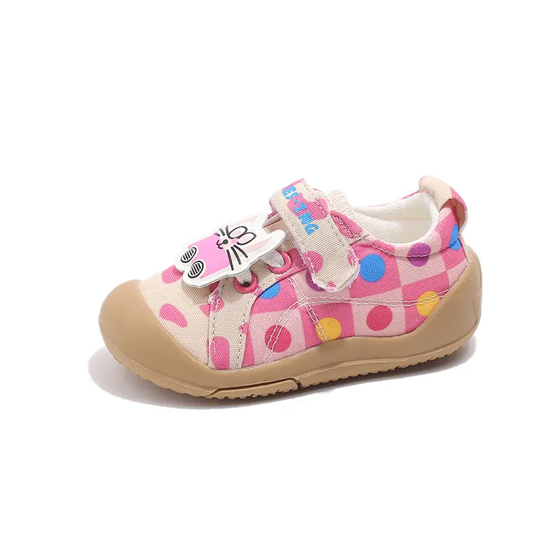 Cartoon 3D Cat Girl 2025 Spring and Autumn New Style Children's Soft Bottom Non tiring Foot Boys' Baby Canvas Shoes