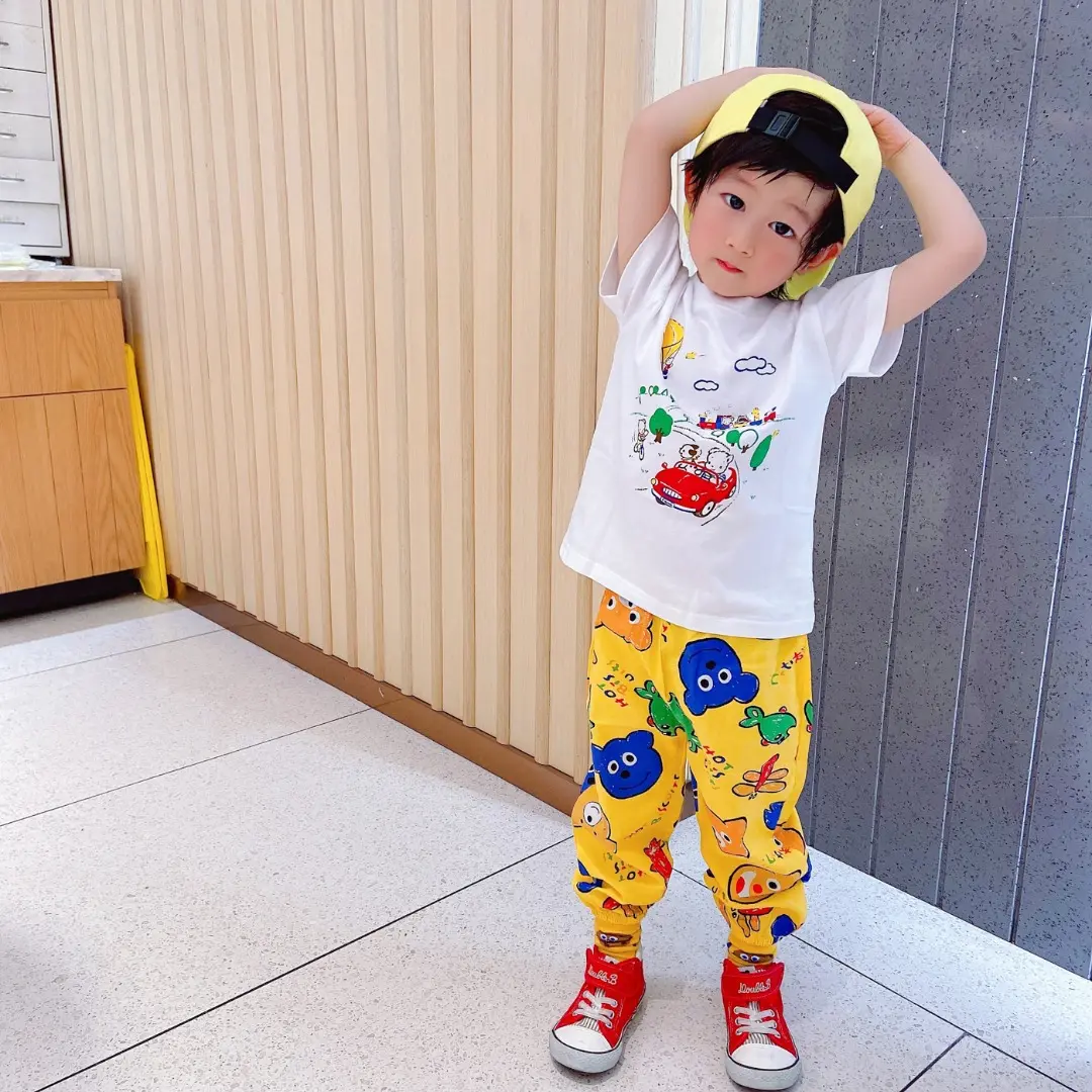 2025 New Colorful Cartoon Children's Clothing Comfortable 5-Color Pure Cotton Printed Children's Summer Mosquito proof Pants