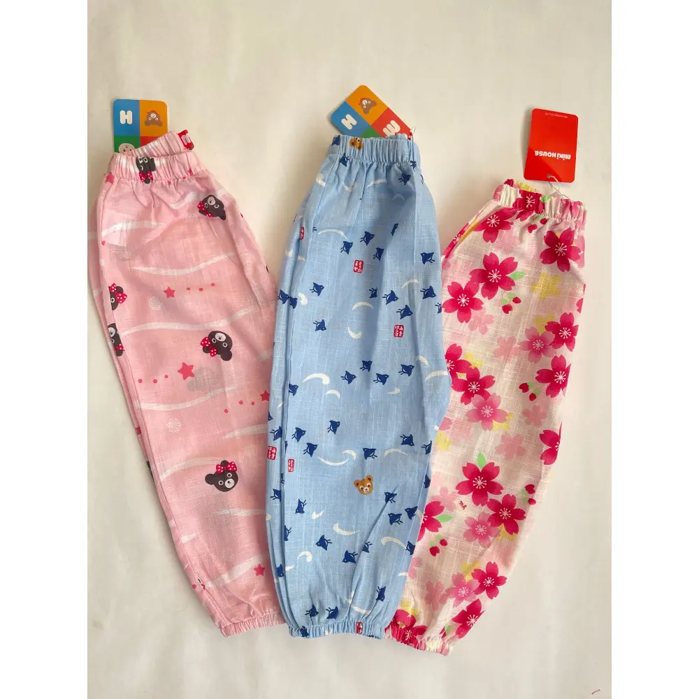 2025 New Colorful Cartoon Children's Clothing Comfortable 5-Color Pure Cotton Printed Children's Summer Mosquito proof Pants