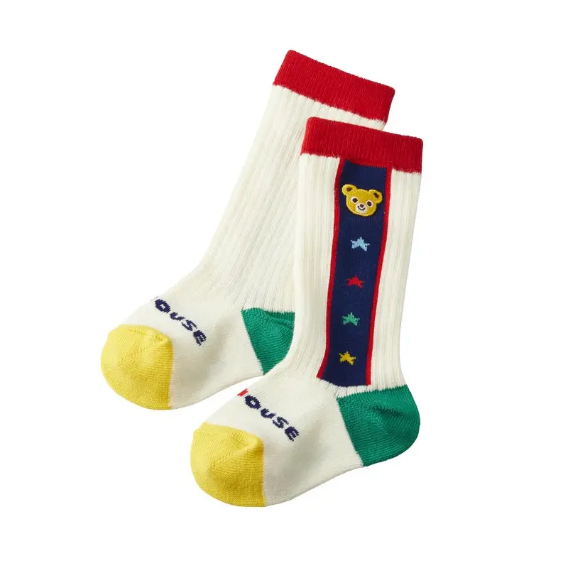 Children's Four Seasons Socks Japanese Cartoon Cute Little Bear Little Rabbit Good Friend Long Tube Socks Baby Elastic High Sock