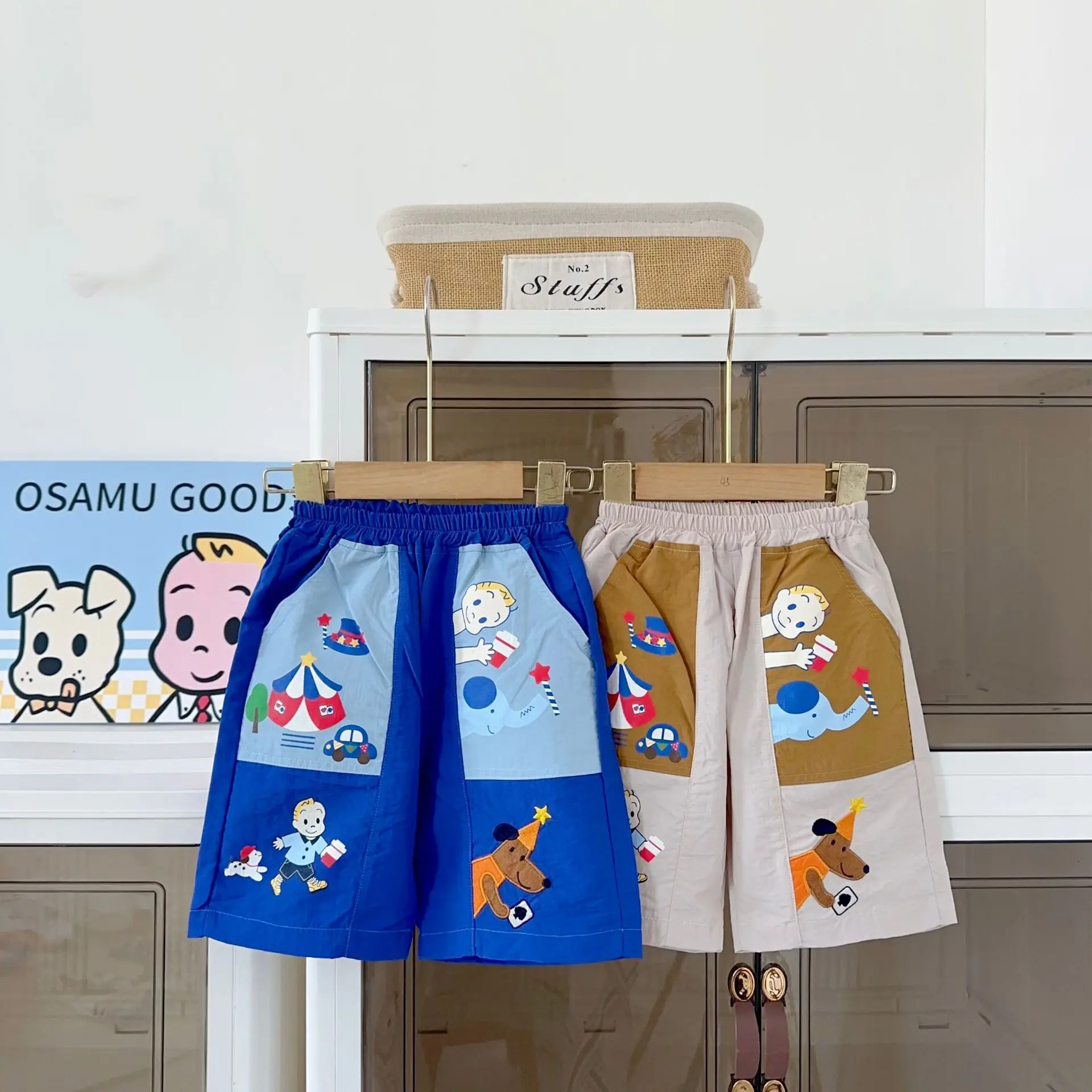 Summer Children's Clothing 2025 Cartoon Cotton Loose Beautiful Cute Fully Printed Sporty And Comfortable Workwear Japanese Pants