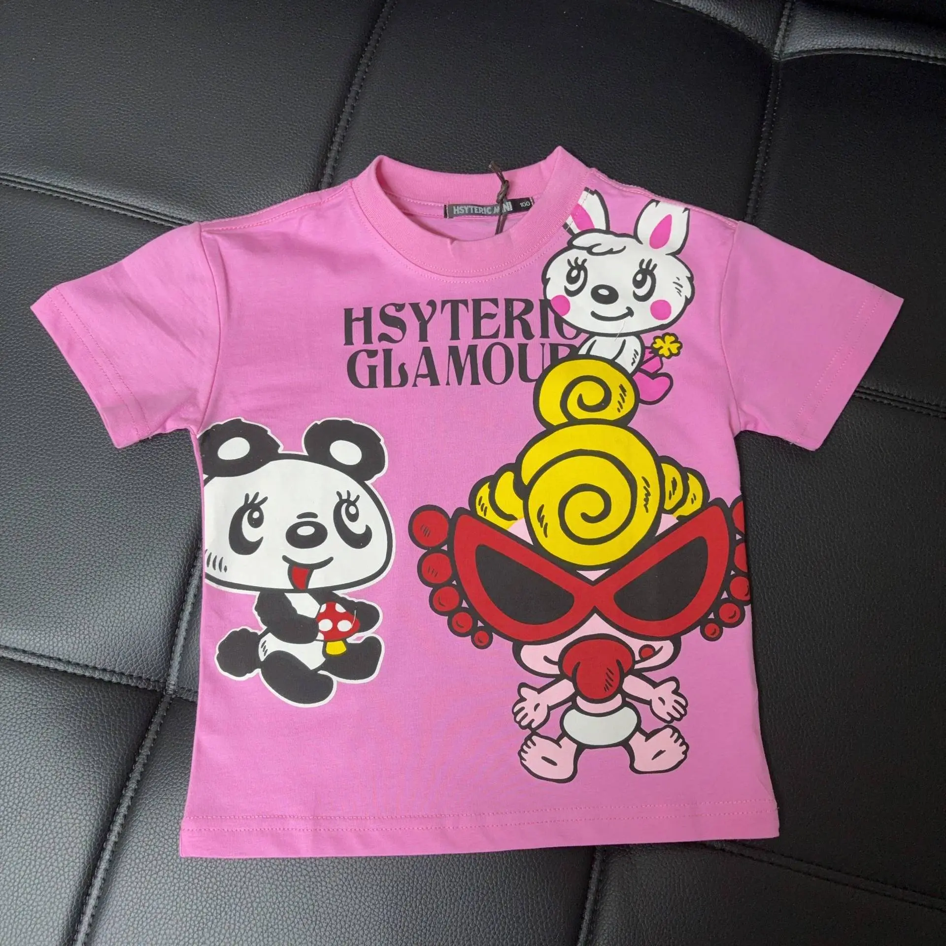 Summer Children's Cotton Comfortable Japanese Cute Mushroom Garden Fashion Versatile Casual Parent Child Short Sleeve T-shirt