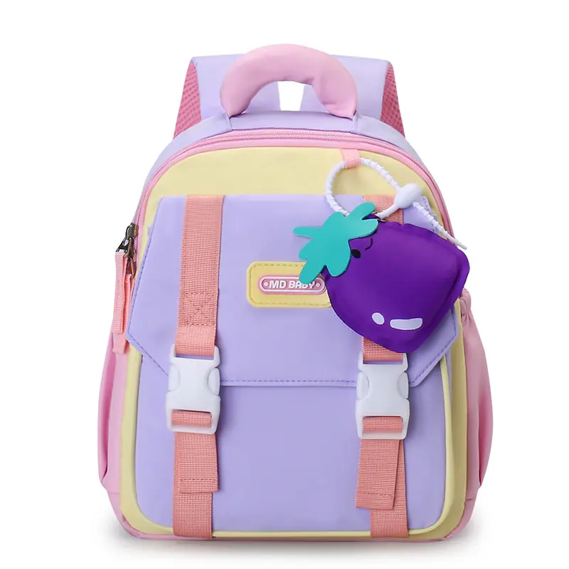 2025 New Nylon Children's Wear resistant Ultra Light Backpack Fruit 3D 3-6 Year Old Kindergarten Baby Cute Backpack