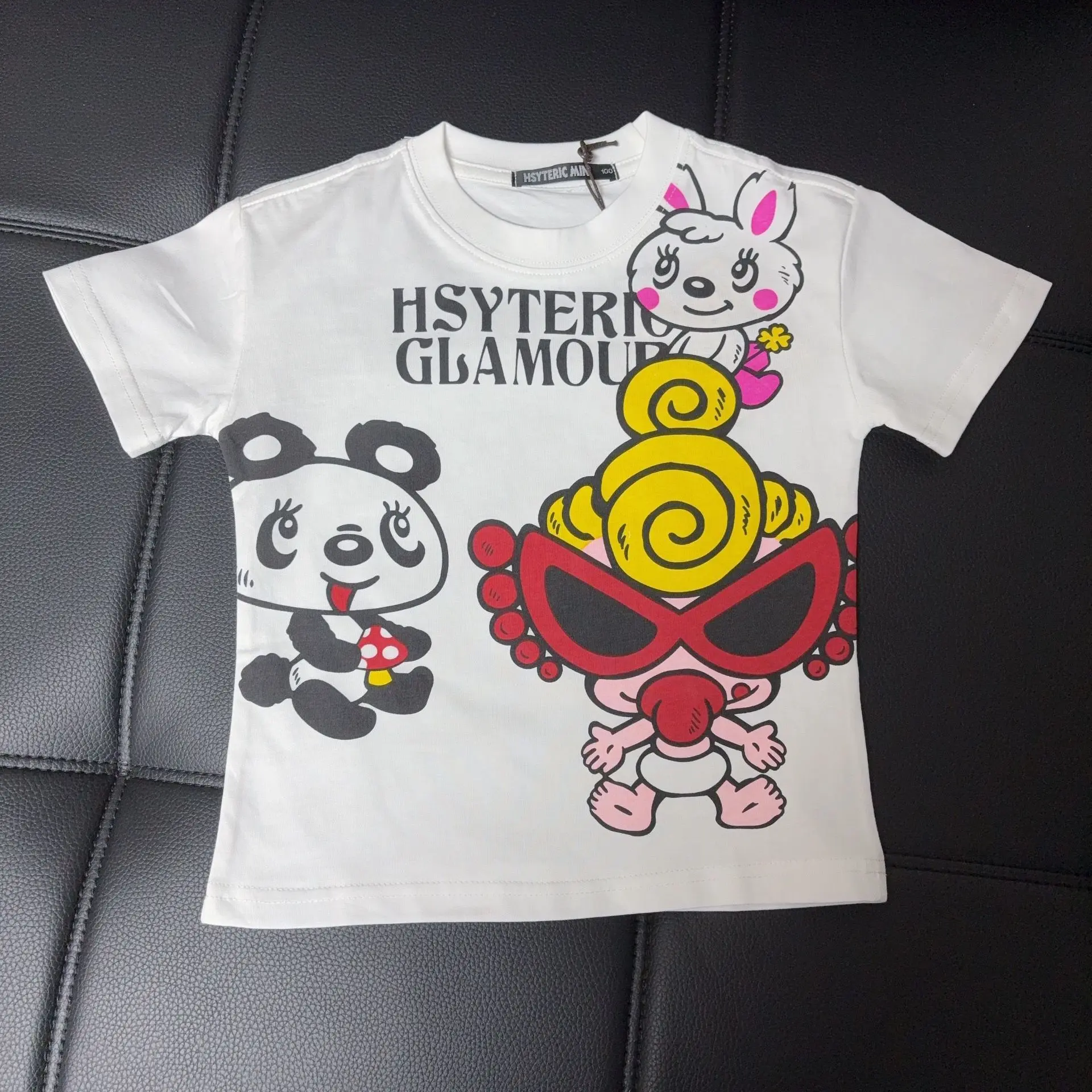 Summer Children's Cotton Comfortable Japanese Cute Mushroom Garden Fashion Versatile Casual Parent Child Short Sleeve T-shirt