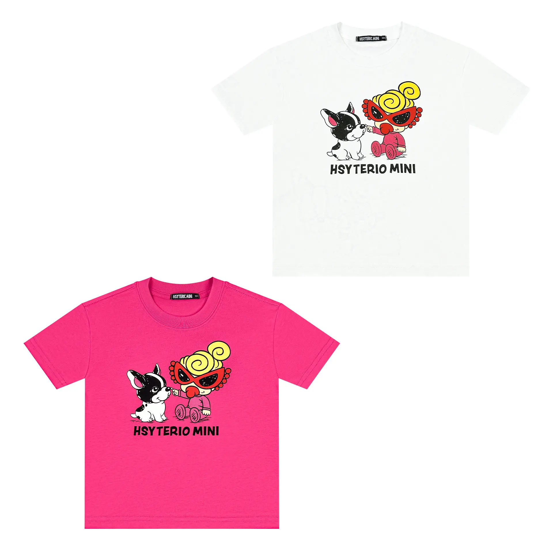 Small French Style Children's Short Sleeve Cotton Fashion Parent Child Baby Half Sleeve Middle Big Children's Trendy T-shirt