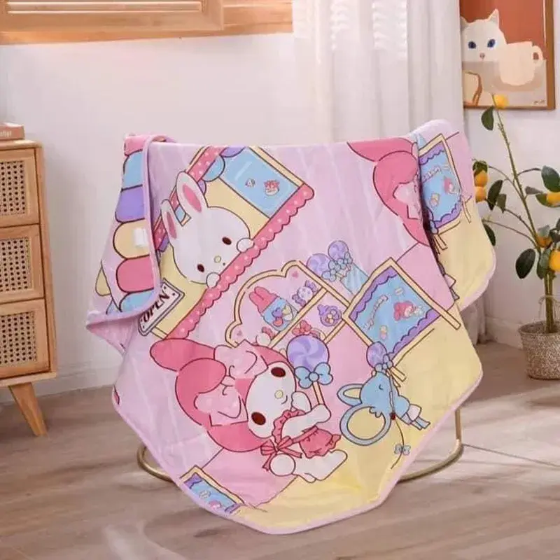 Sanrio kuromi nap girl air conditioning quilt hello kitty washed cotton Melody children quilt boy summer cool quilt baby blanket