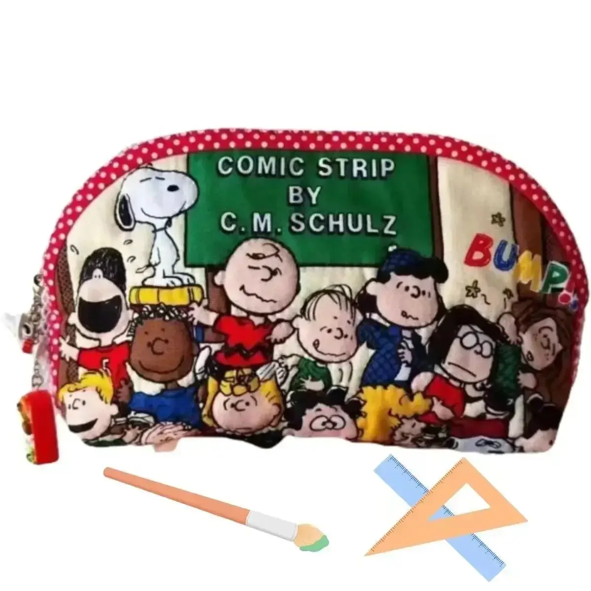 Snoopy Zipper Cartoon cosmetic Makeup Bag Boys and Girls Coin Purse Cartoon Cute Storage Bag Clutch handbag