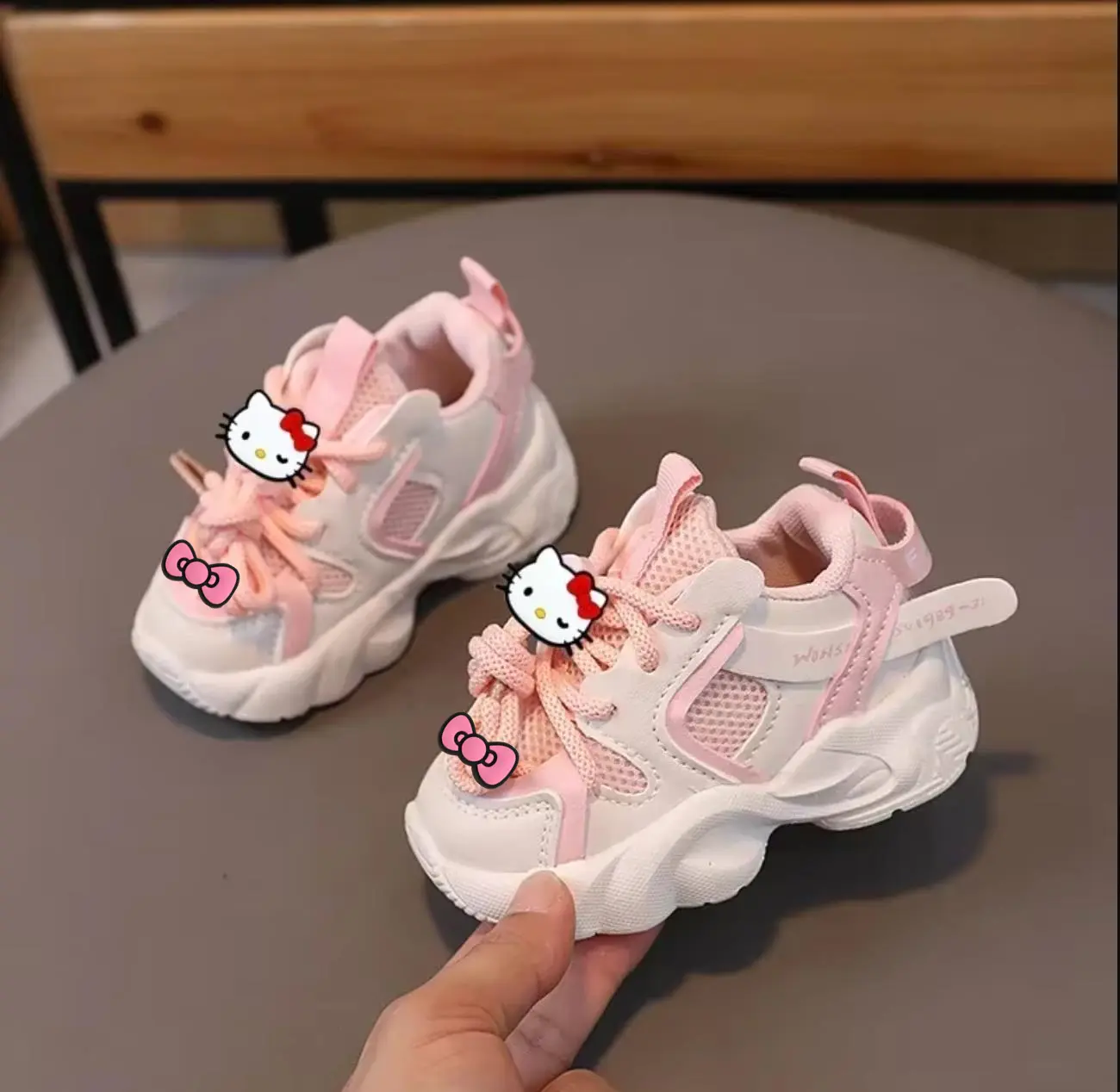 spring autumn soft bottom boy girls running shoes baby casual shoes non-slip Sneakers Sanrio hello kitty children sports shoes
